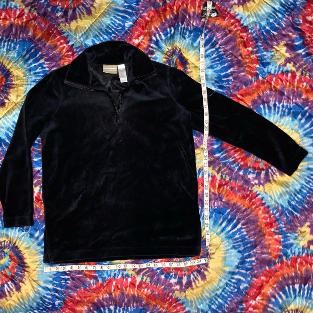 Black Velveteen Sweater